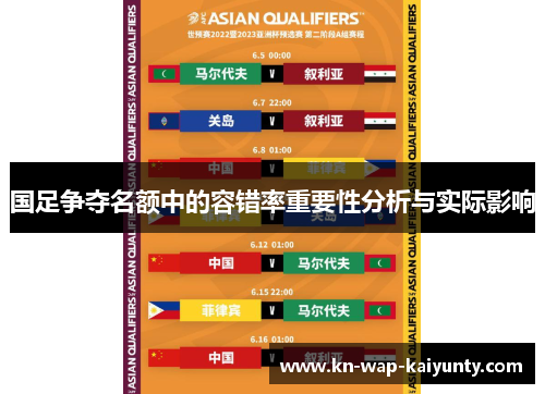 国足争夺名额中的容错率重要性分析与实际影响