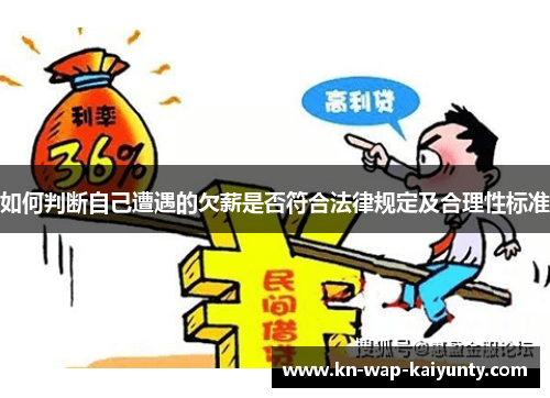 如何判断自己遭遇的欠薪是否符合法律规定及合理性标准